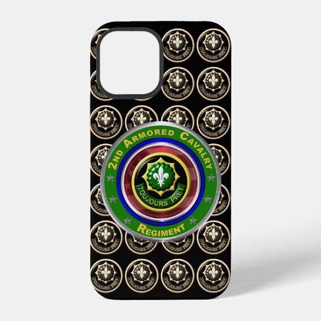2nd Armored Cavalry Regiment  Iphone Case (Back)