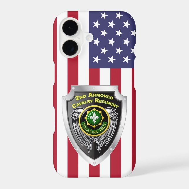 2nd Armored Cavalry Regiment Iphone Case (Back)