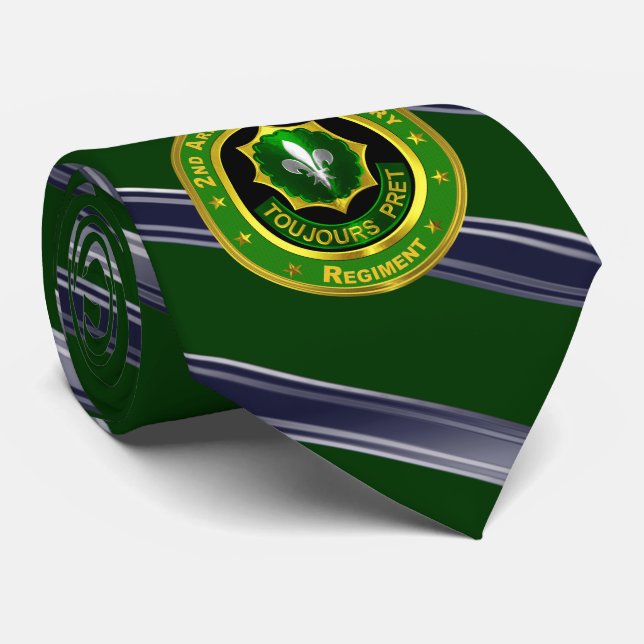 2nd Armored Cavalry Regiment Neck Tie (Rolled)