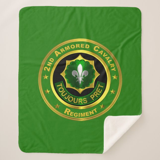2nd Armored Cavalry Regiment Sherpa Blanket (Front)