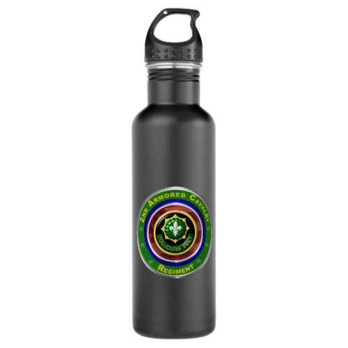 2nd Armored Cavalry Regiment  Stainless Steel Water Bottle
