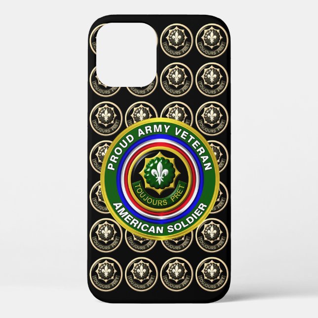 2nd Armored Cavalry Regiment Veteran  Case-Mate iPhone Case (Back)