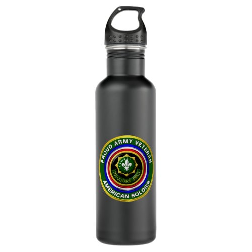 2nd Armored Cavalry Regiment Veteran  Stainless Steel Water Bottle
