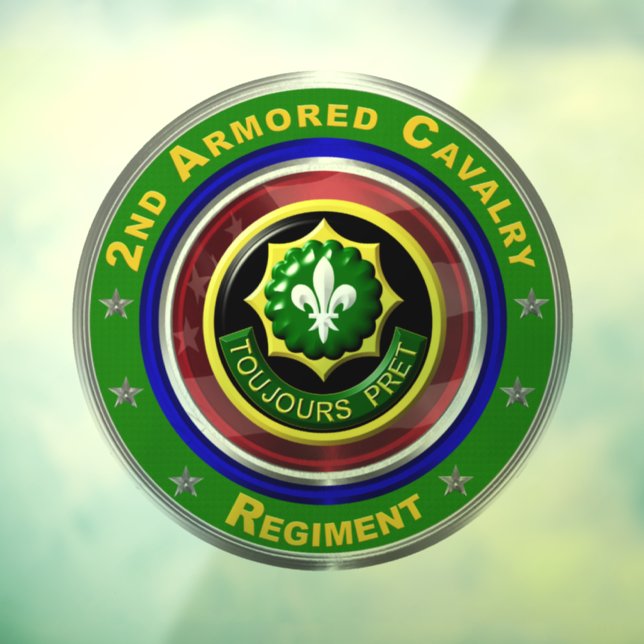 2nd Armored Cavalry  Window Cling (Sheet 3)