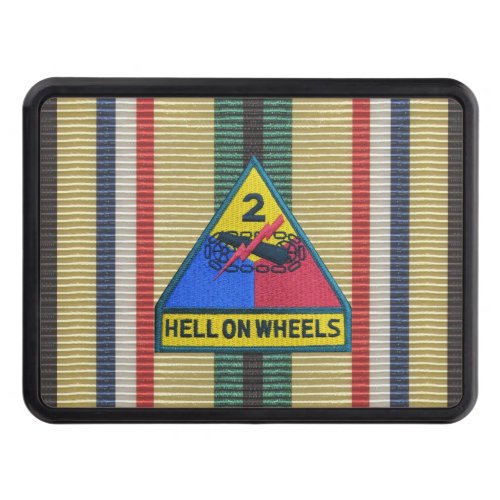 2nd Armored Div Desert Storm Ribbon Hitch Cover