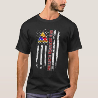 2nd Armored Division American Flag Military Vetera T-Shirt