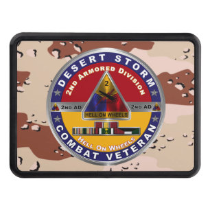 2nd Armored Division Desert Storm Veteran Hitch Cover
