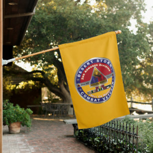 2nd Armored Division Desert Storm Veteran House Flag