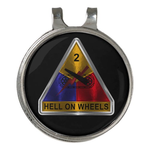 2nd Armored Division  Golf Hat Clip