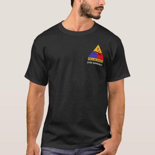 2nd Armored Division Hell On Wheels FURY T_Shirt