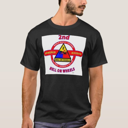 2ND ARMORED DIVISION HELL ON WHEELS T_Shirt