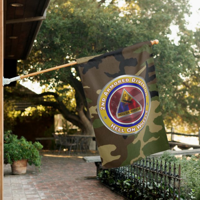 2nd Armored Division  House Flag (In SItu)