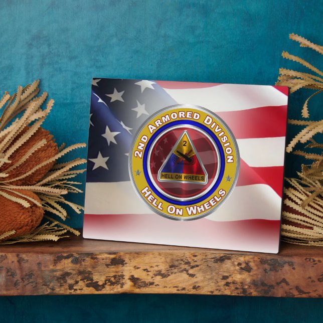 2nd Armored Division  Plaque (Side)