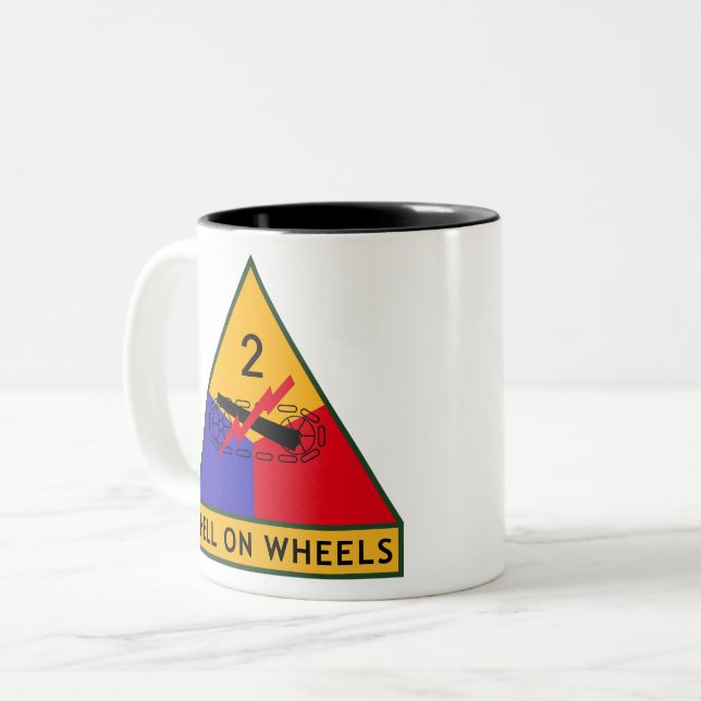 2nd Armored Division Two-Tone Coffee Mug