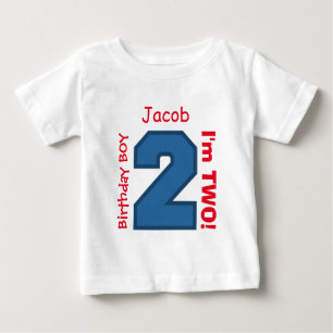 2nd BABY Birthday Big Sports Number A03. T-Shirt