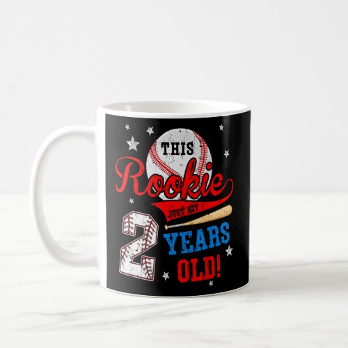 2nd Baseball Birthday This Rookie Just Hit 2 Years Coffee Mug