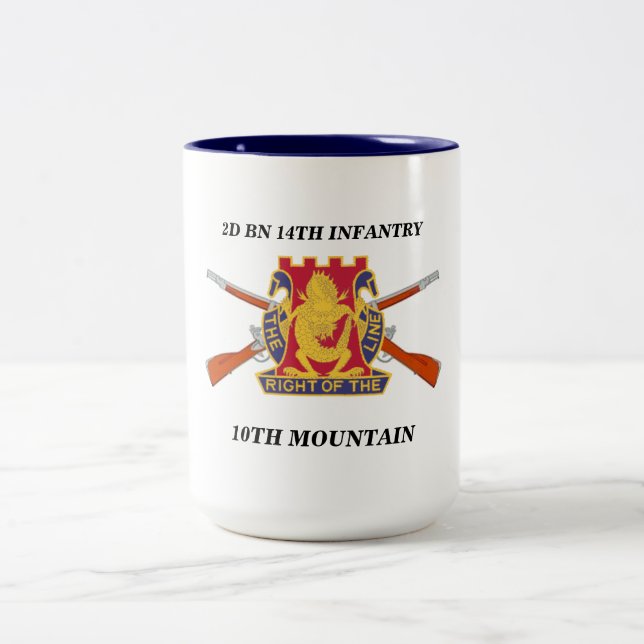 2ND BATTALION 14TH INFANTRY 10TH MOUNTAIN MUG (Center)