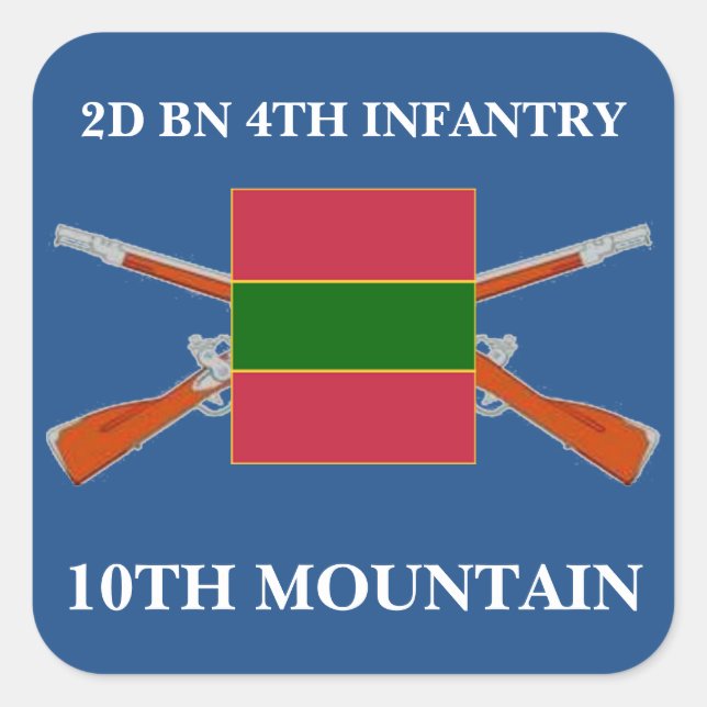 2ND BATTALION 4TH INFANTRY 10TH MOUNTAIN STICKERS (Front)