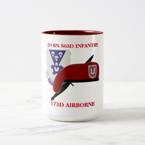 2ND BATTALION 503D INFANTRY 173RD AIRBORNE MUG