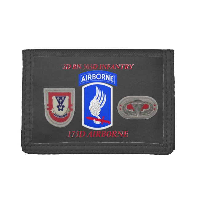 2ND BATTALION 503D INFANTRY 173RD AIRBORNE WALLET (Front)