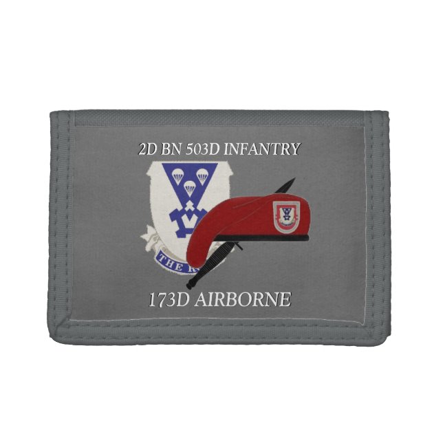2ND BATTALION 503D INFANTRY 173RD AIRBORNE WALLET (Front)