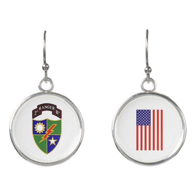 2nd Battalion - 75th Ranger Regiment Earrings (Front)