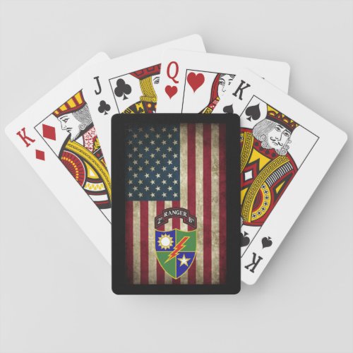 2nd Battalion _ 75th Ranger Regiment Playing Cards