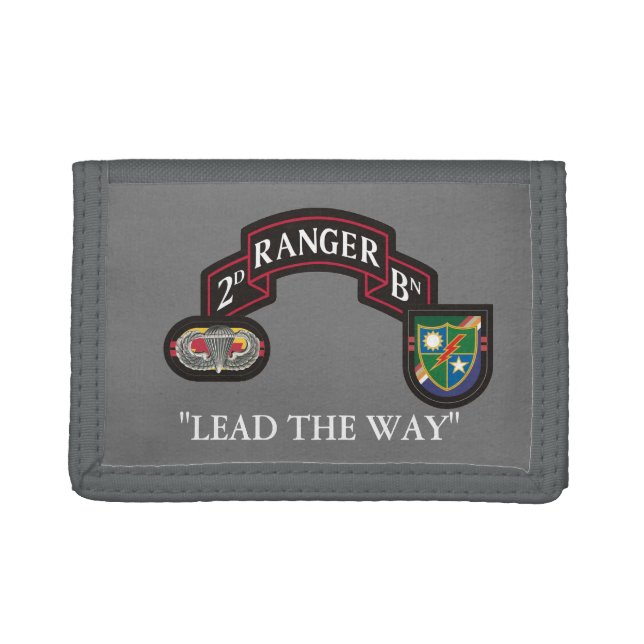 2ND BATTALION 75TH RANGER REGIMENT TRIFOLD WALLET (Front)