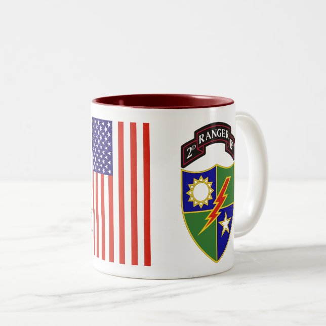 2nd Battalion - 75th Ranger Regiment Two-Tone Mug (Front Right)