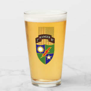 2nd Battalion - 75th Ranger Regiment - US Flag - Glass