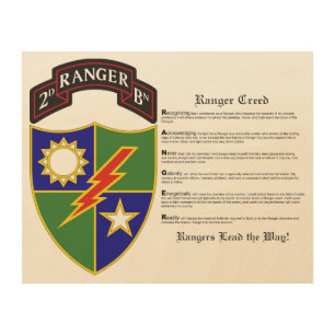 2nd Battalion - 75th Ranger Regiment Wood Wall Art