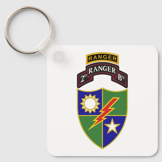 2nd Battalion - 75th Ranger w/tab Keychain (Front)