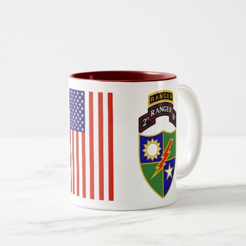 2nd Battalion _ 75th Ranger wTab Two_Tone Mug