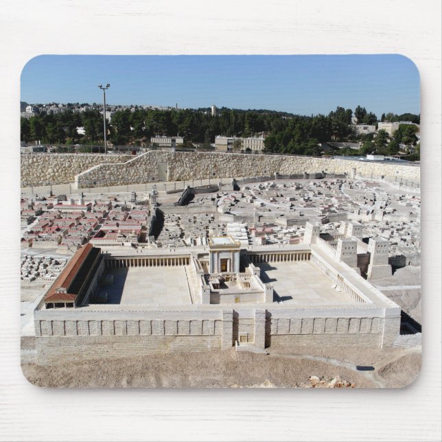 2nd Beis HaMikdash (Holy Temple in Yerusalem) Mouse Pad (Front)