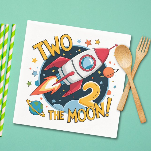 2nd Birthay Two the Moon  Napkins (Creator Uploaded)