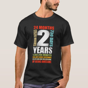 2Nd Birthday 2 Year Old Boys Girls Kids Party Bein T-Shirt