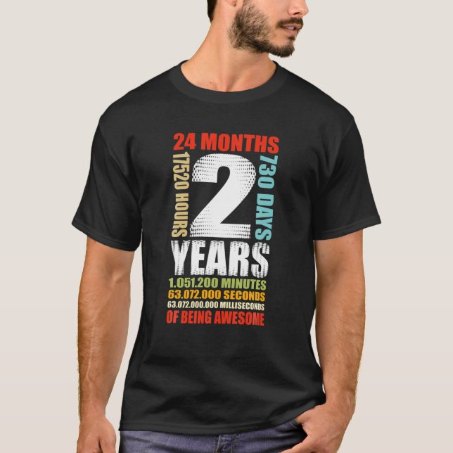 2Nd Birthday 2 Year Old Boys Girls Kids Party Bein T-Shirt (Front)