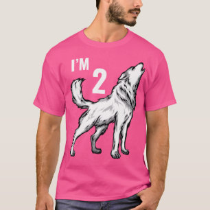 2Nd Birthday 2 Years Wolf Cub Howling Wolf Pack Wi T-Shirt