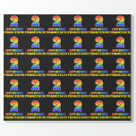 [ Thumbnail: 2nd Birthday: Bold, Fun, Simple, Rainbow 2 Wrapping Paper ]