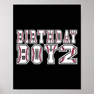2nd Birthday Boy 2 Years Old Sell Theme Lover Part Poster