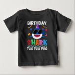 2nd Birthday Boy Shark Matching Party Gifts shirt<br><div class="desc">Welcome to my shop! Shop hundreds of awesome t-shirts in your choice of t-shirt color, including cool Heather color options! New designs added weekly, so be sure to add us to your favorites, Our T-shirts are available in every color of the rainbow. Please take a look around and let me...</div>