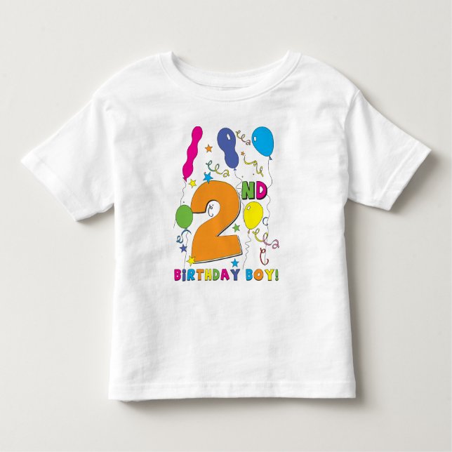 2nd Birthday Boy! Toddler T-shirt (Front)