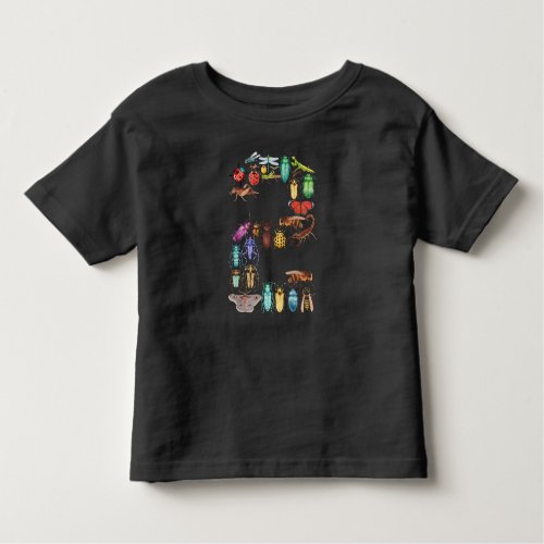 2nd birthday Bugs Insects Beetles 2 year old boys Toddler T_shirt