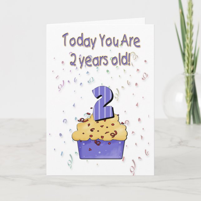2nd Birthday Card - Customized (Front)