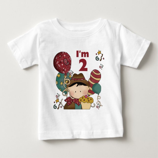 2nd Birthday Cowboy T-shirts and Gifts (Front)