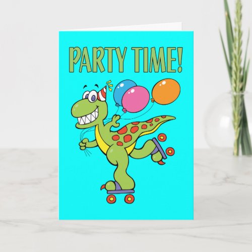 2nd Birthday Dinosaur Card