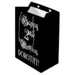 [ Thumbnail: 2nd Birthday: Fancy, Elegant Script + Custom Name Gift Bag ]