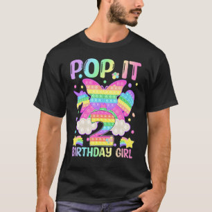 2nd Birthday Fidget Toy Pop It Birthday Girl 2 Yea T-Shirt
