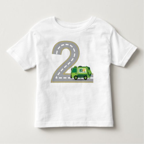 2nd Birthday Garbage Truck T_shirt
