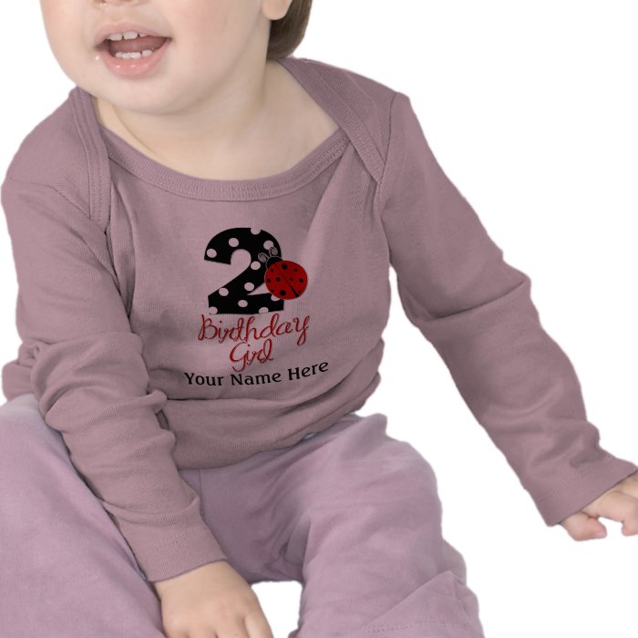 2nd Birthday Girl   Ladybug   2 Lady Bug T Shirts